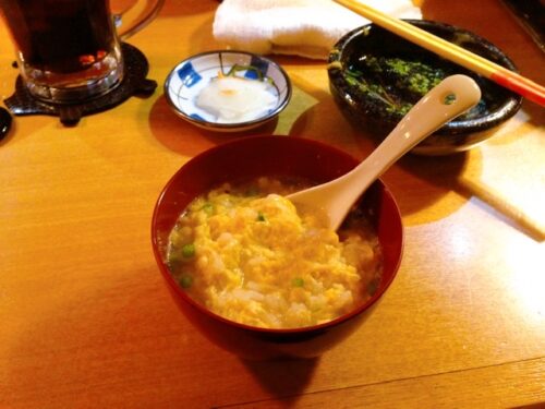 那覇　まつもと　アグー豚しゃぶしゃぶ の雑炊