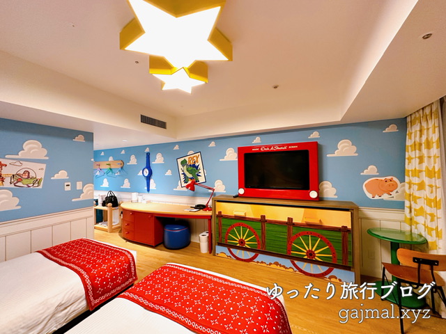 トイストーリーホテル 部屋ブログ スクエアビュー