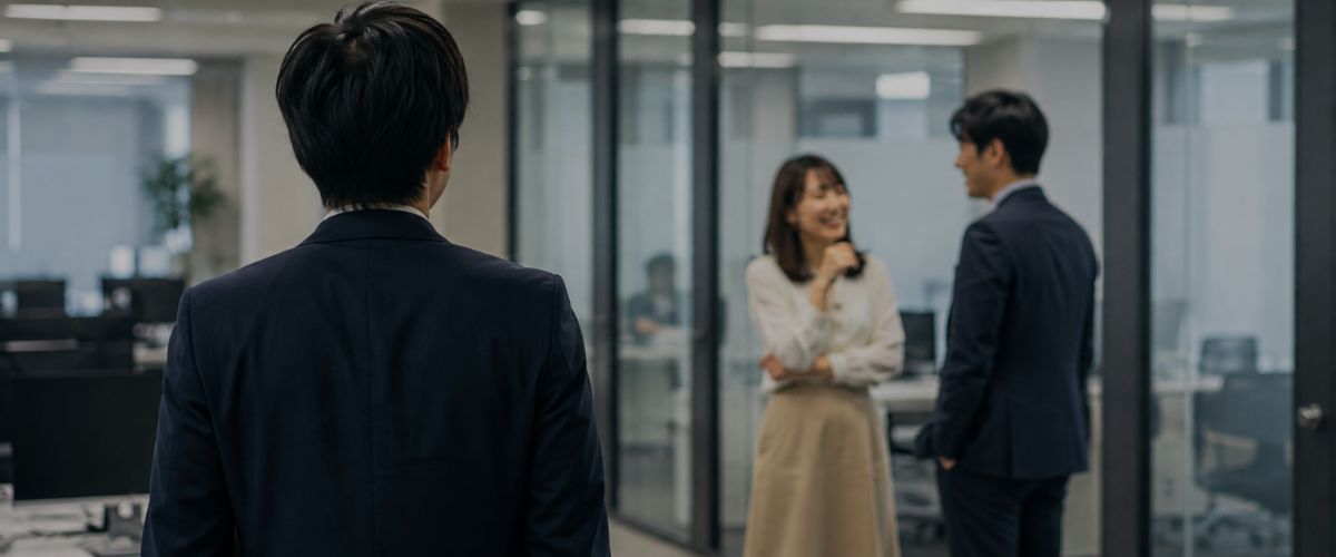 彼が嫉妬しやすい職場や日常のシーンのイメージ